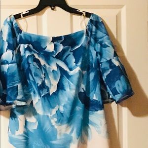 Blue and white Dress